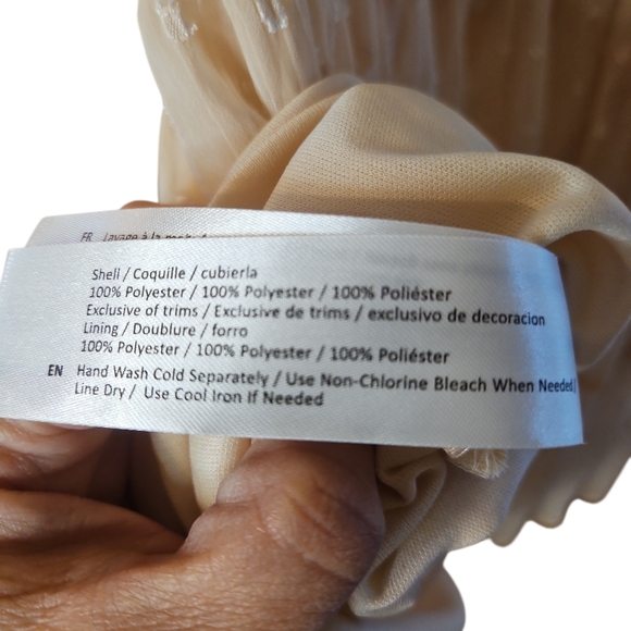 Band of the Free Cream Lace Swiss Dot Mini Dress Small - Picture 5 of 5